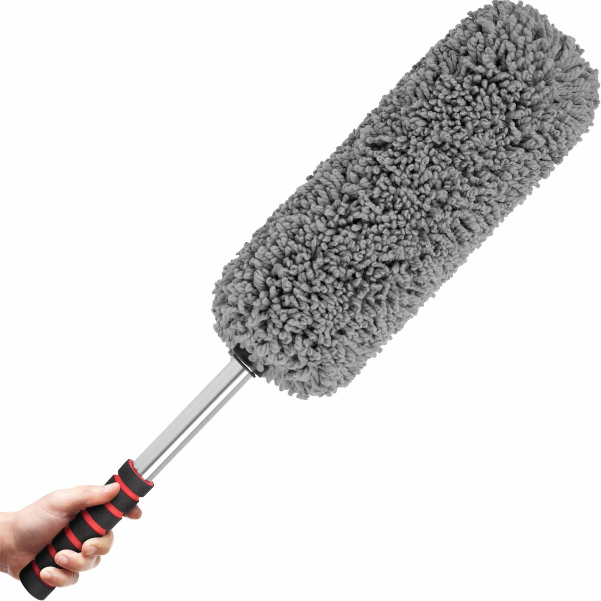 bzczh Soft Microfiber Car Duster Exterior Scratch Free Multipurpose Duster with Extendable Handle Duster for Car, Truck, Suv, RV and Motorcycle