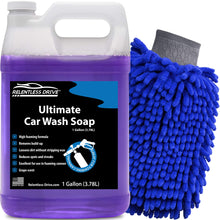 Load image into Gallery viewer, Relentless Drive Microfiber Bug Sponge Relentless Drive Car Wash Soap Kit (Gallon) - PH Neutral Foam Cannon Car Soap w/Car Wash Mitt - Ultra Foamy Car Shampoo