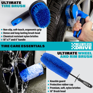 Relentless Drive Car Detailing Kit - Car Wash Kit, Car Cleaning Kit, Car Washing Kit, Car Detailing Supplies, Car Detailing Kit Interior Cleaner, Car Gifts for Men, Gifts for Car Guys, Car Care Gift