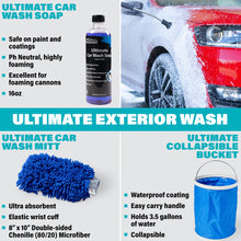 Load image into Gallery viewer, Car Detailing Kit (18pc) - Car Cleaning Kit - Car Wash Kit - Complete Car Wash Kit with Bucket For Perfect Car Wash, Car Gifts for Men, Gifts for Car Guys, Interior Car Cleaner and Wheel Cleaner