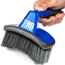 Load image into Gallery viewer, Relentless Drive Tire Scrub Brush Relentless Drive Ergonomic Tire Brush - Car Wheel Brush for Tire Shine Application - Heavy Duty Bristles &amp; Curved Head for Easy Use