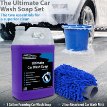 Load image into Gallery viewer, Relentless Drive Car Wash Soap Kit (Gallon) - PH Neutral Foam Cannon Car Soap w/Car Wash Mitt - Ultra Foamy Car Shampoo