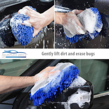 Load image into Gallery viewer, Relentless Drive Car Wash Sponges (2 Pack)   Microfiber Sponge, Ultra Soft, Lint and Scratch-Free, Premium Chenille Microfiber, Sponges for Washing Car, Truck, SUV, RV, Boat, and Motorcycle