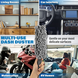 Relentless Drive Car Duster Interior Car Cleaner Duster Brush – Car Accessories for Women, Stocking Stuffers for Men - Lint & Scratch Free