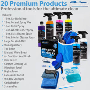 Relentless Drive Ultimate Car Wash Kit - 14-Piece Car Detailing & Car  Cleaning Kit - Car Wash Supplies Built for The Perfect Car Wash - Complete  Car Wash Kit with Bucket: Buy Online at Best Price in UAE 