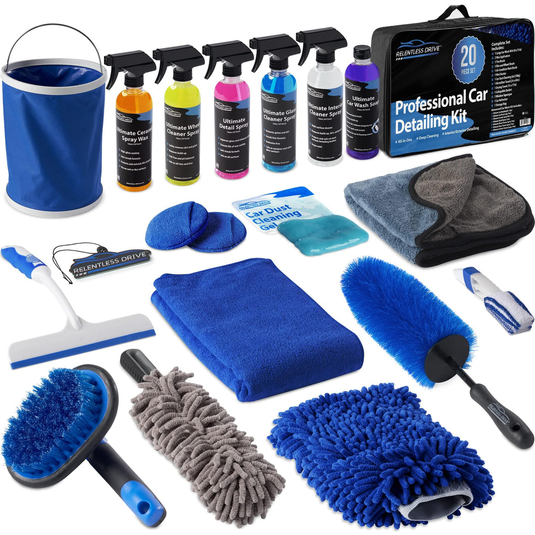 Complete Detailing Kit - Full Interior & Exterior Car Cleaning Set