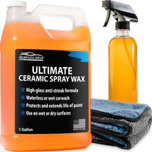 Load image into Gallery viewer, Relentless Drive Microfiber Bug Sponge Relentless Drive Car Wax Kit (Gallon) - Wet or Waterless Ceramic Wax &amp; Microfiber Towel - Car Wax Spray Provides The Perfect Ceramic Coating for Cars