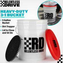 Load image into Gallery viewer, Relentless Drive Microfiber Bug Sponge Relentless Drive Deluxe Car Wash Kit - Car Cleaning Kit with Car Wash Foam Gun &amp; 5 Gallon Car Wash Bucket - Complete Car Detailing Kit Comes for a Showroom Shine!