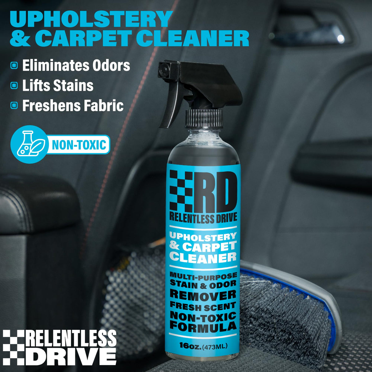 Car Interior Carpet & Upholstery Seat Cleaner — Safe for All Cars — fo ...