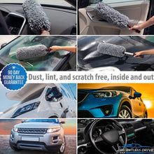 Load image into Gallery viewer, Relentless Drive Car Duster Relentless Drive Car Duster Exterior Scratch Free - Premium Microfiber Duster for Car - Long Secure Extendable Handle, Removes Pollen, Dust &amp; Lint - Large Duster for Car, Truck, SUV, RV &amp; Motorcycle