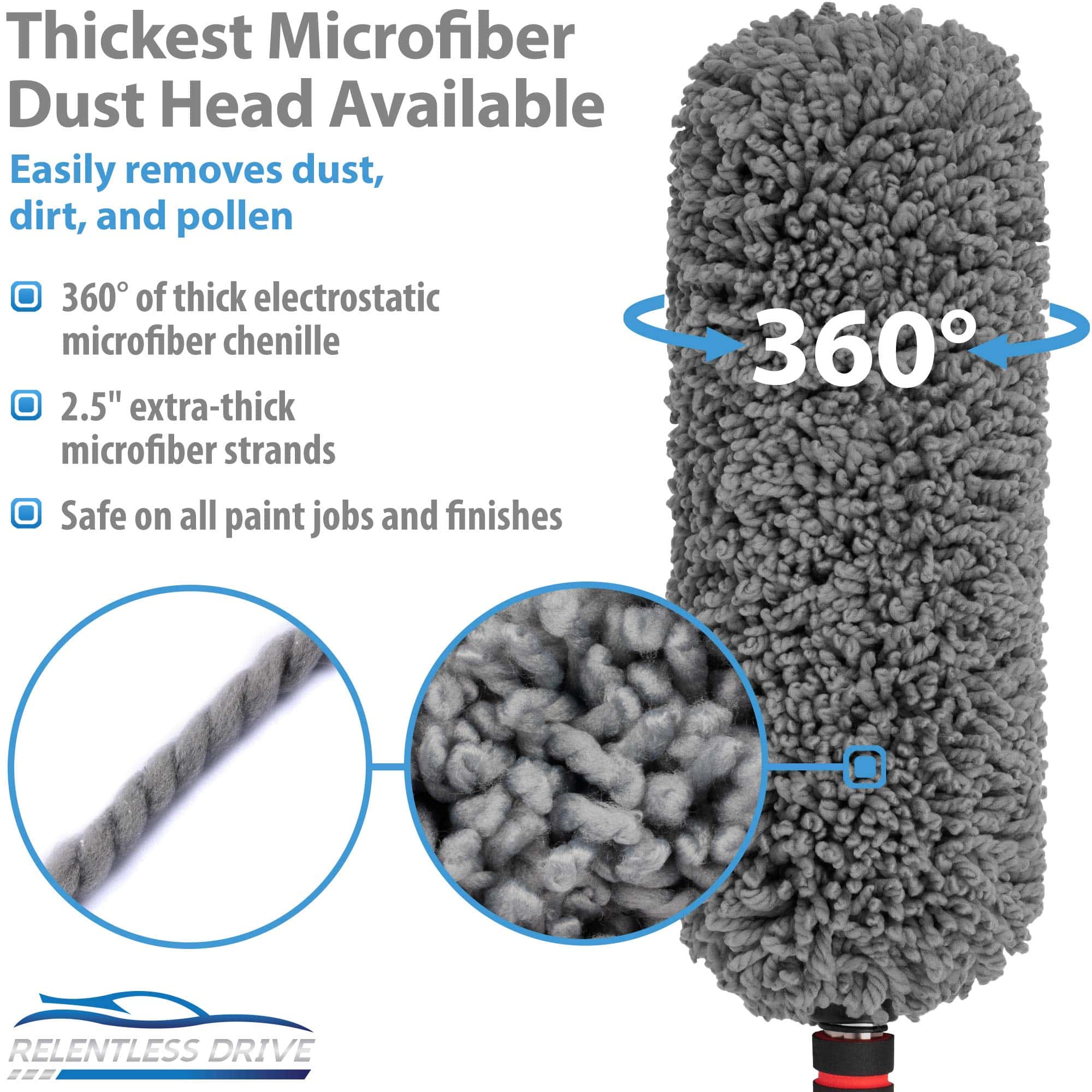 Microfiber Car Duster Telescoping Extendable Multipurpose for Car