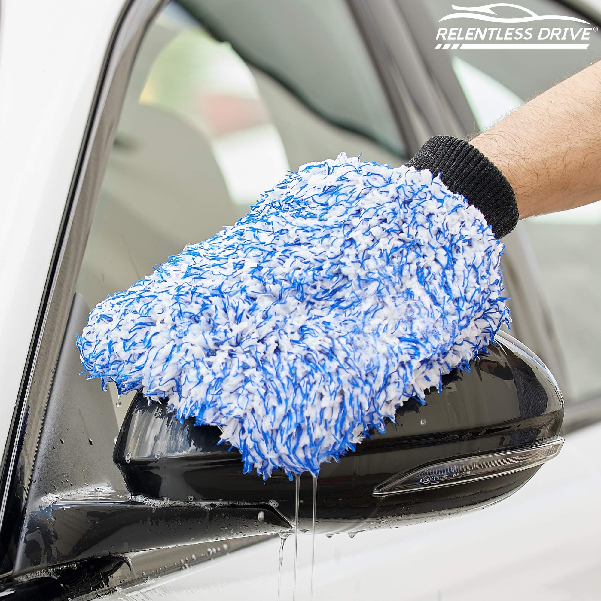 Car Washing Gloves,Highly Absorbent Car Detailing Mitts - Car