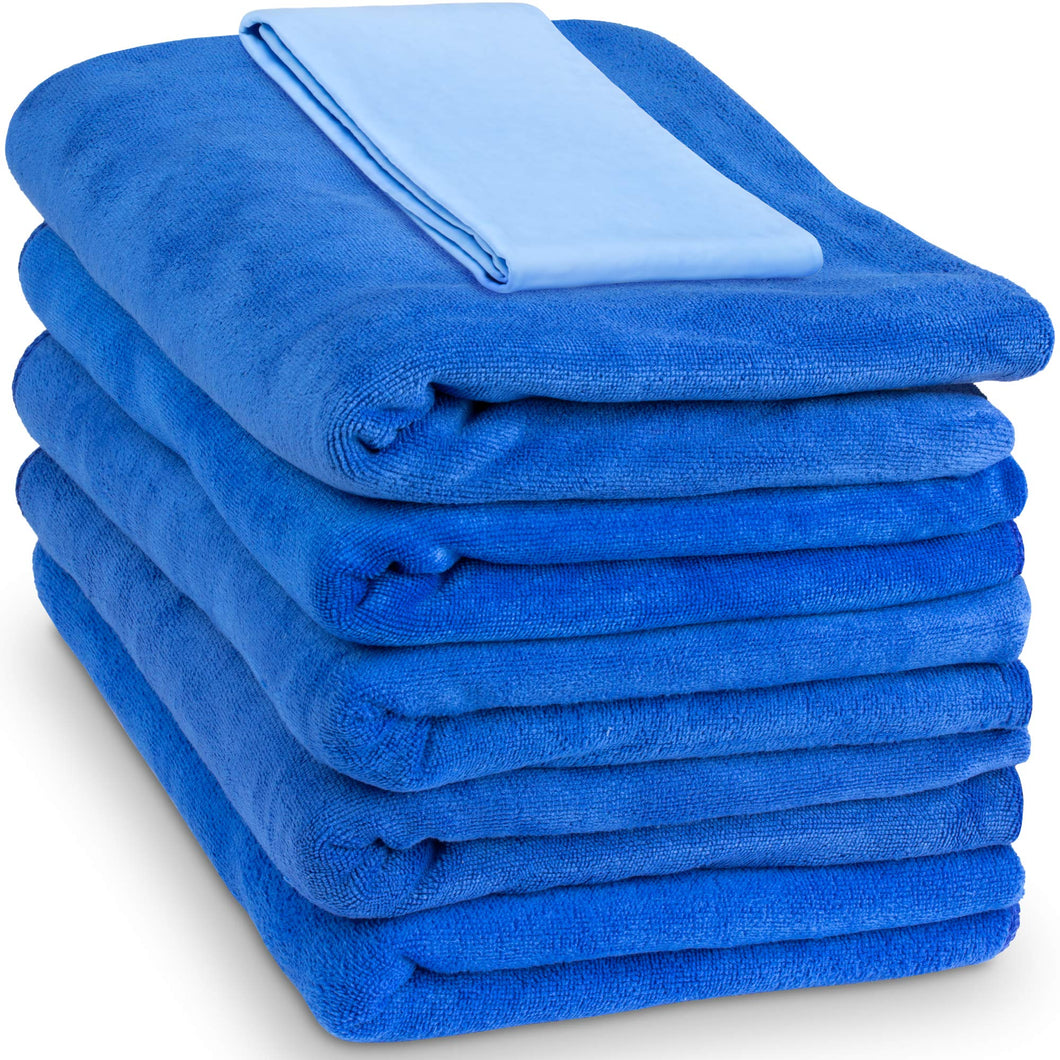 Microfiber Car Wash Towels - Navy