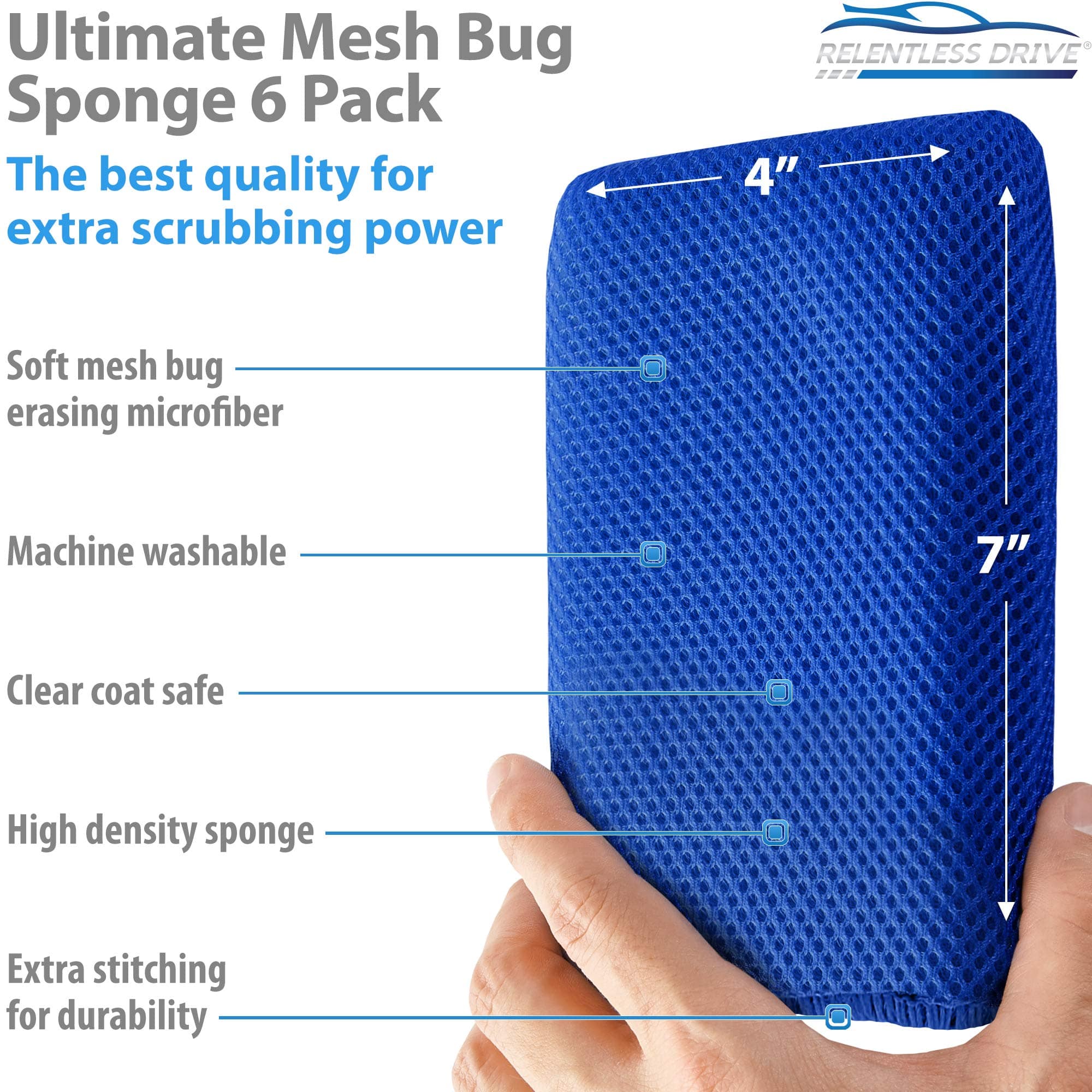 Mesh and Microfiber Sponge
